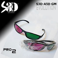 S3D-A50-GM occhiali anaglifici 3D verde magenta green magenta anaglyph 3d eyewear glasses scenes